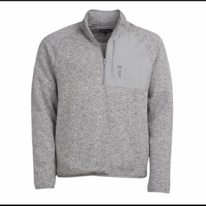 Liam Half Zip Fleece in Grey Marl by Barbour